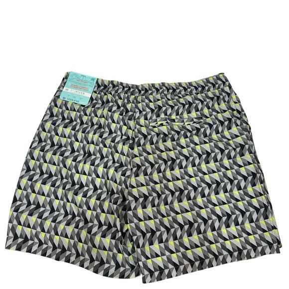 Laguna Swim Mens 2XL Volley Shorts Charcoal/Yellow Geometric Print 7" Inseam - Picture 7 of 15